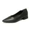 Zapatos de Cuero de Suela Blanda para Mujer, Zapatos de Trabajo con Tacón Grueso, Zapatos para Viajar al Trabajo, Zapatos para Auxiliares de Vuelo para Estar de Pie Mucho Tiempo, Zapatos Profesionales Negros para Entrevista y Trabajo