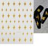 Nuevas pegatinas de arte de uñas 3D con brillo transfronterizas, pegatinas adhesivas para uñas con línea de onda de brillo dorado y plateado francés, uña