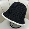 Chapéu de Pescador de Malha Vazada com Aba Larga Feminino Estilo Japonês Casual Versátil Moda Proteção Solar Respirável