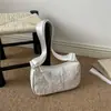 Bolsa de Mano para Mujer de Cuadrado Pequeño, Estilo Coreano, Fresca y Sencilla, Gran Capacidad, Hilo Bordado, Tendencia 2026, de Hombro Único o para Llevar en la Mano, Comercio Exterior