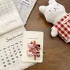 Niannian Nian Nian Otoño e Invierno Nuevo Pasador de Pelo con Lazo Floral Bordado Pinza de Tela de Dibujos Animados Pasador de Pelo para Niños