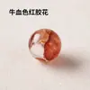 Cuentas sueltas de cristal natural, cristal blanco, cuentas redondas de amatista, cuentas individuales para decoración hecha a mano DIY, pulsera y collar al por mayor