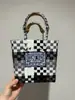 Bolsa de Mão Xiaohongshu, Produtos Estilo Tailandês, Nova Bolsa Tote Transversal de Tecido Artesanal para Armazenamento para Mulheres, Cesta de Mercado