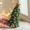 Resina Transfronteriza Escritorio Árbol de Nieve Verde Árbol de Navidad Adornos Pequeños Mini Decoración Festiva Arreglo Venta al por Mayor