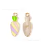 Huevo de Pascua Conejo Zanahoria Gota de Aceite Joyería Accesorios Colgante de Aleación DIY Llavero Cadena para Teléfono Adorno