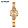 Relógio de Quartzo SANDA AliExpress Explosivo Feminino de Quartzo Quadrado com Diamantes Compacto Casual Moda Versátil