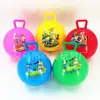 Fabricantes pequena bola de salto inflável com alça para crianças, fitness para bebês, bola de fitness inflável ao ar livre de 25 cm