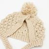 Sombrero de otoño e invierno para mujer, lindo gorro de lana tejido multicolor con protección para las orejas, para viajes al aire libre, compras, de punta cerrada, cálido, de algodón