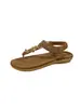 Zapatos de Verano para Mujer Tallas Grandes Sandalias Casuales Bohemias Hechos a Mano con Cuentas Versátiles Ligeros Cómodos Zapatos Planos