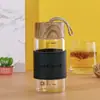 Vaso de Vidrio con Marcas de Medición, Vaso Transparente de Regalo Publicitario para Negocios, Vaso de Regalo de Gran Capacidad para Viajes, Resistente al Calor de Alto Borosilicato