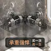 Estante de Almacenamiento para Inodoro Espejo de Esquina para Inodoro Lavabo Frontal Mesa de Lavado Estante de Baño Montado en Pared sin Taladro