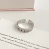 Anel Colorido de Zircônia Micro-Incrustado Estilo Coreano para Mulheres, Anel Aberto de Luxo Leve de Nicho de Alta Qualidade, Nova Joia Versátil Personalizada
