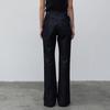Calça Jeans de Cintura Alta com Fenda Lateral 2026 para Mulheres, Primavera e Outono, Modelagem Slim, Calça Flare Casual, Calça Versátil de Perna Reta até o Chão