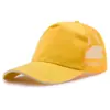 Fabricantes de sombreros publicitarios para voluntarios al por mayor gorra de algodón para niños con impresión de logotipo personalizada combinación de colores gorra de malla para viajes