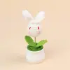 Flores artificiais e cabeças de animais feitas à mão em crochê para vasos, best-sellers transfronteiriços, decorações fofas para mesa, fornecimento de fábrica