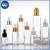 Frasco conta-gotas anel de madeira 20ml-100ml frasco de essência 30ml frasco de óleo essencial vidro fosco cosméticos sub-engarrafado