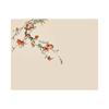Nuevo Estilo Chino Decorativo Tela de Pared Tinta Flor de Granada y Pájaro Fondo de Pared para TV Papel Tapiz Estudio Dormitorio Papel Tapiz Mural de Tela de Pared