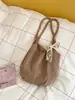 Bolso de axila de gran capacidad transfronterizo para mujer, bolso de mano de paja nuevo estilo 2026, bolso de hombro simple para el día a día, versátil