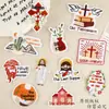 Pegatinas Bordadas Tema Energía Positiva Fe Etiquetas Bordadas Inspiradoras en Inglés Parches Listos para Usar al por Mayor Accesorios Tela para Parches Pegatinas de Tela
