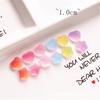 Estrella de cinco puntas de fudge de simulación pequeña corazón de durazno joyería para uñas DIY materiales hechos a mano pegatinas de pegamento suave accesorios para teléfono móvil