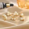 Brincos Elegantes de Contas de Pão Estilo Francês, Pérolas Retrô da Moda, Design de Nicho, Brincos de Luxo, Atacado