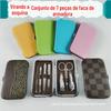 Cortador de Unhas de Aço Inoxidável Conjunto de 7 Peças Conjunto de Manicure e Beleza de Sete Peças Cortadores de Unhas Loja de Departamento de Cinco Yuan
