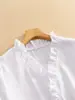 2026 Comércio Exterior Transfronteiriço Roupas Femininas Europeias e Americanas Primavera, Verão, Outono e Inverno Europeias e Americanas Camisas com Babados Camisas Casuais Femininas