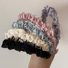 Faixa de Cabelo Dentada de Tecido Envolto com Textura Fresca Nova Moda Topo Alto Antiderrapante Presilha Acessórios de Cabelo