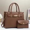 Bolsas Femininas Shichen 2026 Nova Bolsa de Mão Estilosa para Mães de Meia-Idade, Bolsa Mãe-Filha de Couro Macio de Grande Capacidade, Dropshipping Disponível