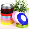 Suministro directo 1.5cm banda de gasa de nieve transparente gancho banda de gasa para sombrero cinta hecha a mano DIY sombrero tejido accesorios para el cabello cinturón
