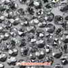 Rinestones de Cristal de Alta Calidad para Mini Arte de Uñas con Base Puntiaguda, Decoraciones de Rinestones Blancos Deslumbrantes de Forma Irregular para Uñas DIY, Rinestones Irregulares en Forma de Corazón para Uñas