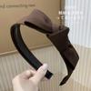Nuevo Aro para el Cabello Estilo Coreano Celebridad de Internet Sencillo Combinable Estilo Top de Tela Lazo Presión Cabello con Diente Aro para el Cabello Antideslizante