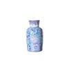 Nuevo Jarrón de Cerámica Azul y Blanco Estilo Chino Patrón de Flores y Pájaros en Dos Colores Azul y Rosa Botella de Decoración para el Hogar Sala de Estar Arreglo Floral Porcelana