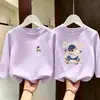 Ropa Infantil Ropa para Niños Primavera y Otoño Elegante Camiseta Base Atractivo Top Casual Nuevo Primavera y Otoño 100% Algodón Puro Manga Larga