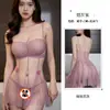 Lencería Sexy, Camisón Morado Transparente con Aros, Atrevido y Seductivo, Belleza Apasionada, No Necesita Quitarse el Camisón, Dropshipping
