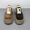 Nuevas zapatillas de entrenamiento retro de cuero suave, estilo alemán, para mujer, suela gruesa, que aumentan la altura, ligeras, zapatos casuales, versátiles para mujer, estilo Forrest Gump