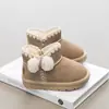 Botas de Nieve para Niñas 2026 Nuevos Zapatos de Algodón para Nieve de Invierno para Niñas Bebé Botas de Zapatos de Algodón Engrosados con Felpa Plus