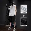 Conjunto de Chaleco sin Mangas y Shorts Moderno para Hombre, Ropa Deportiva de Cuello Redondo, Estilo Delgado de Verano, Atuendo Casual