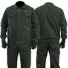 Traje de Trabalho em Algodão Puro para Primavera e Outono para Homens, Espessado e Resistente ao Desgaste, Adequado para Reparo Automotivo, Soldagem, Anti-Escaldamento e Proteção do Trabalho em Canteiros de Obras