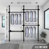 Armario de Almacenamiento Abierto de Venta Caliente Transfronterizo para Dormitorio del Hogar, Perchero Ajustable de Piso a Techo sin Taladrar