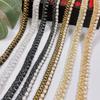 Cinta de Red de Perlas de Hilo Dorado y Plateado Encaje Coreano Pequeño Fragante Cinturón de Dobladillo para Ropa Chaqueta Accesorios para Ropa y Equipaje
