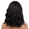 Peluca transfronteriza nueva europea y americana para mujer, pelo corto rizado, estilo bobo, onda de agua, fibra química, peluca, gorro, fábrica, venta al por mayor