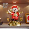 Adorno Dios de la Riqueza, un Cubo de Oro, Atrae Riqueza, Decora la Entrada de la Sala de Estar, Mejora la Prosperidad del Hogar, Decoración de Escritorio de Oficina, Regalo de Inauguración