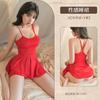 Lencería sexy de pecho pequeño, coqueteo, tentación, pijama con tirantes, uniforme, pasión, encanto, traje 8438