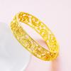 Pulseira de joias Xin banhada a ouro Vietnã Ouro Dragão Fênix ouro de imitação feminino atacado Noiva casamento pulseira de casamento chinesa