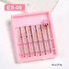 Set de Brocas de Diamante para Manicura Transfronterizo 6 Piezas En Caja Pre-Procesamiento para Eliminar Piel Muerta Set de Brocas de Alta Calidad