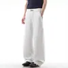 Pantalones Deportivos Estilo Americano Azul Oscuro para Hombre Primavera Otoño Invierno Nuevos Cleanfit Holgados Rectos Casuales Ropa para Hombre