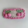 Pinza para el Cabello Hecha a Mano Bordada a Crochet Nueva de Otoño e Invierno para Mujer, Pinza Bb de Flor Linda para Flequillo, Pinza Lateral, Accesorio para el Cabello