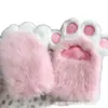 Guantes de Peluche Chirriantes con Forma de Pata de Gato Lindos para Convenciones de Anime, Accesorios de Cosplay, Guantes de Dibujos Animados, Transfronterizo