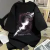 Camiseta de Manga Corta de Algodón Puro con Estampado de Letras, Nuevo Diseño Estilo Europeo y Americano para Hombres y Mujeres, Top Holgado Hip-Hop Streetwear de Verano